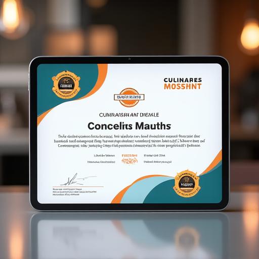 Certificado digital culinario